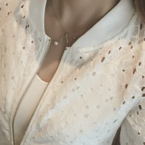 Women's Clothing Hollow Out Breathable Bomber Jacket