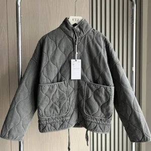 ZW Women's Cotton Jacket Traf New Arrival Vintage