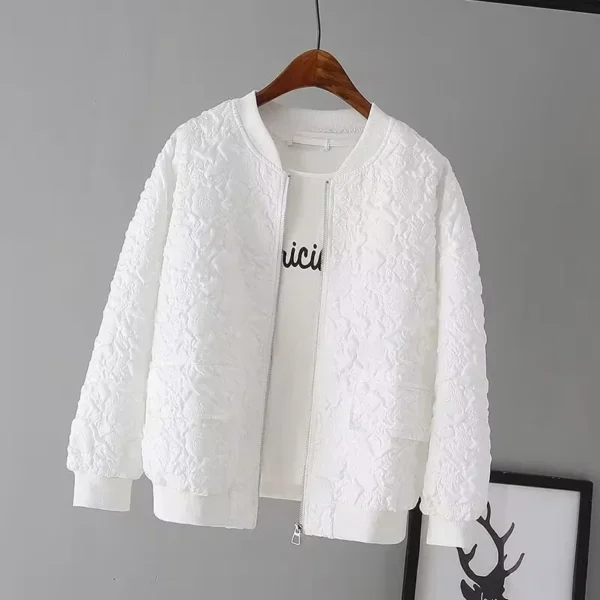 New Style Women's Cropped Baseball Jacket Korean Version