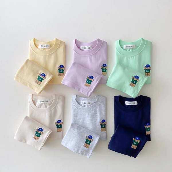 Baby Boys Girls Suit Thin Casual Sports Baby Outfit Set - Image 6