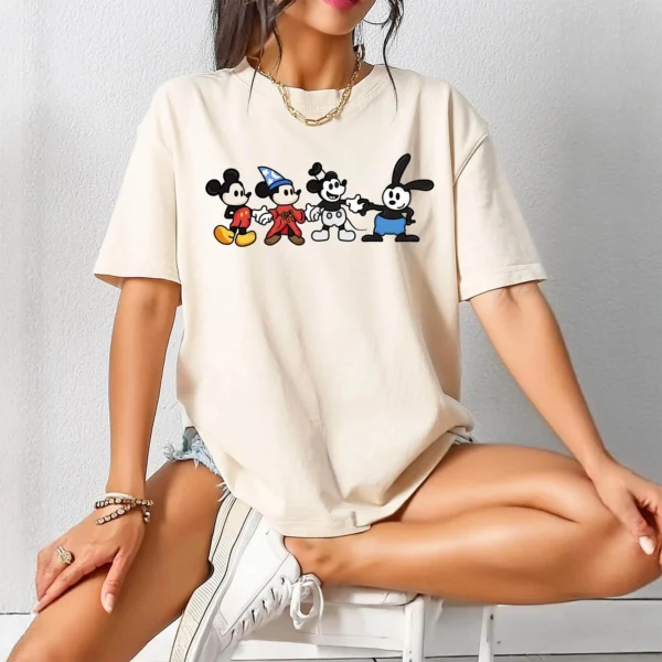 Mickey Mouse T-Shirt Boys and Girls Family Parent-Child