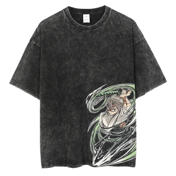 Hot Anime Demon Slayer Kamado Tanjirou Graphic Print T Shirt Men - Image 3