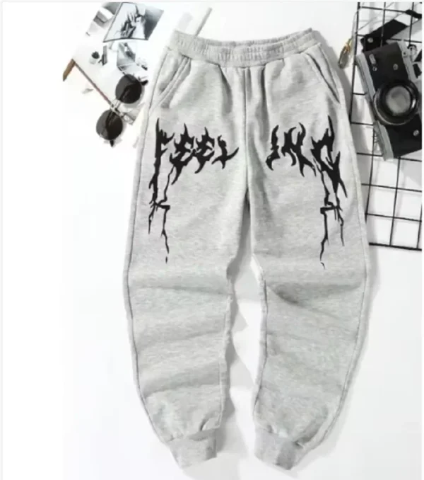 Casual Solid Color Men's  Versatile Drawstring Pants pants