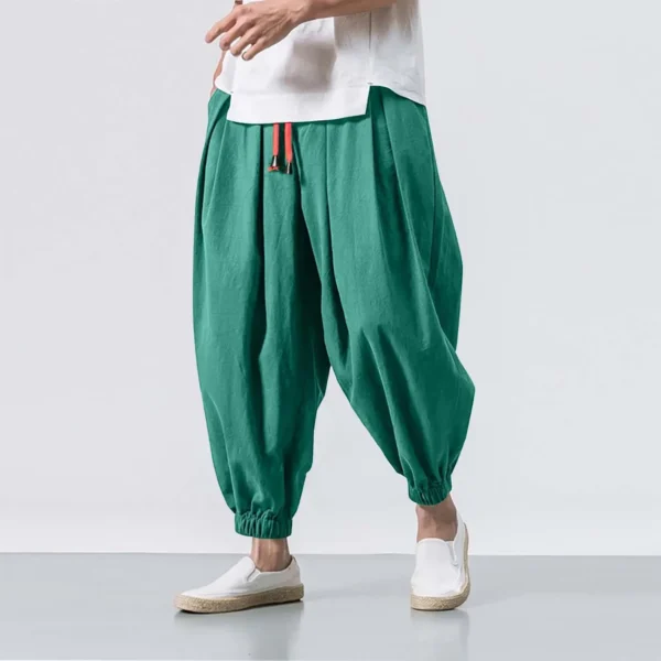 Chinese Style Japanese Loose-Fit Wide-Leg Casual Pants - Image 3