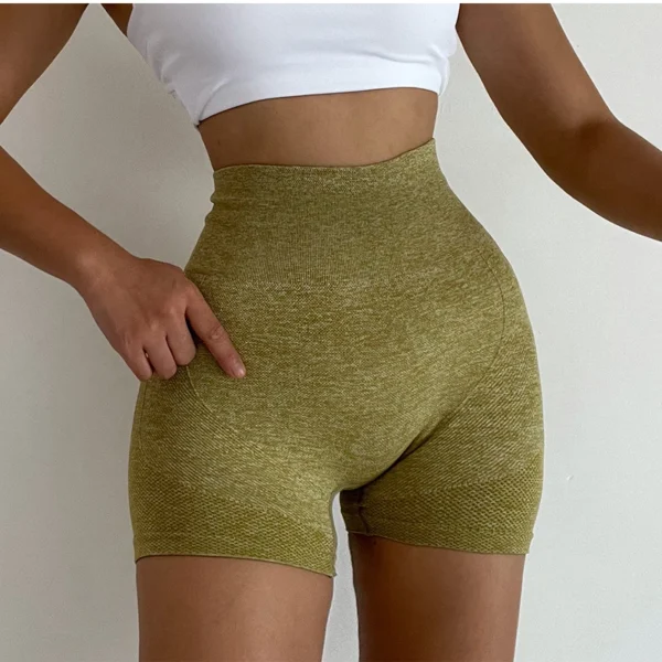 Women Yoga Shorts High Waist Butt Lifting Workout Fitness - Image 3