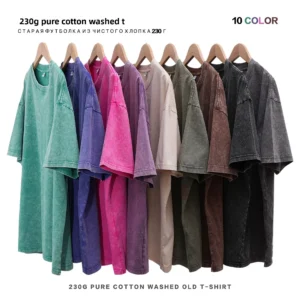 Oversize Men's Cotton T-shirt Heavyweight Wax