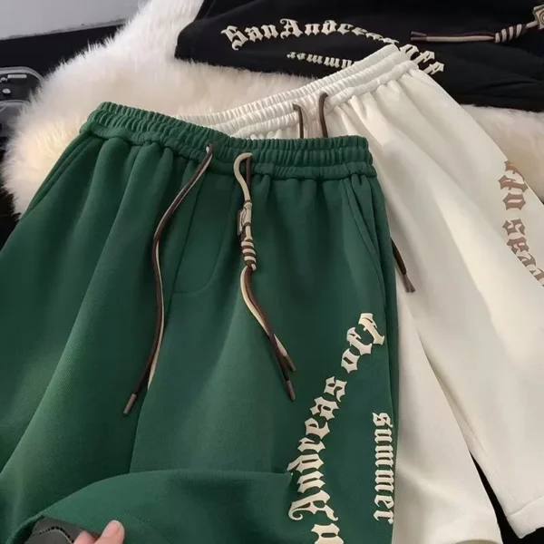 Korean High quality Sport Short Pants Coffee color - Image 3
