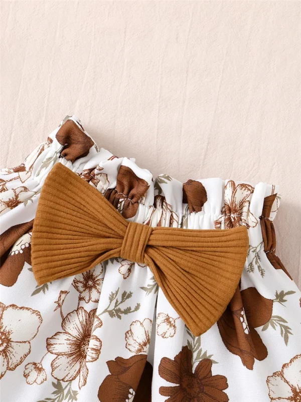 Sleeveless Summer Infant Girl Casual Outfit Suit - Image 5