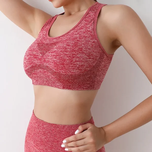 Yoga Set Gym Shorts Women Sport Bras Brassiere Workout - Image 4