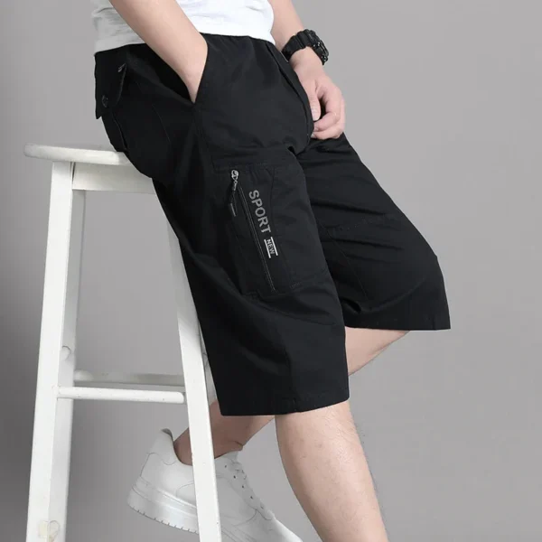 Mens Cargo Shorts Knee Pants Jogger Pants - Image 3