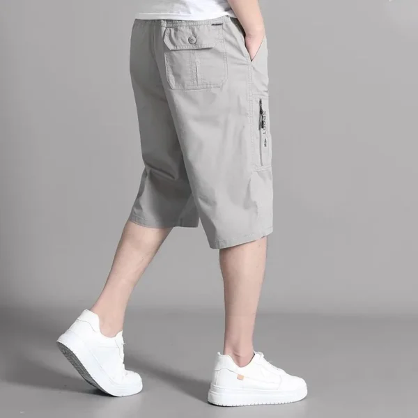 Mens Cargo Shorts Knee Pants Jogger Pants - Image 6