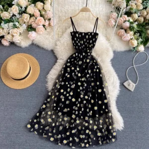 Fairy Mesh Floral Dress