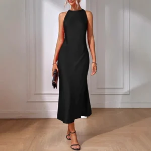 Silky Satin Maxi Dress