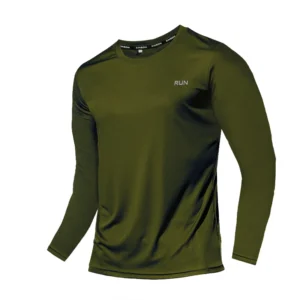 Ice Silk Long Sleeve T-Shirt Men Sun Protection Running Outer Wear