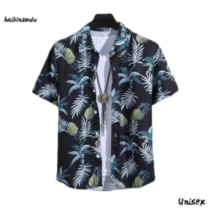 Men's Short Sleeve Printed Shirt Thin Beach Shirt Men's Clothing