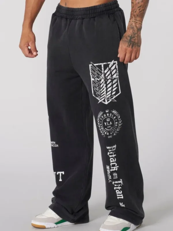 American trendy sweatpants collaboration anime joggers - Image 2