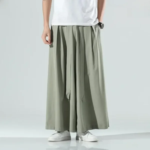 Thin Ice Silk Casual Pants Baggy Designer Clothes - Image 2