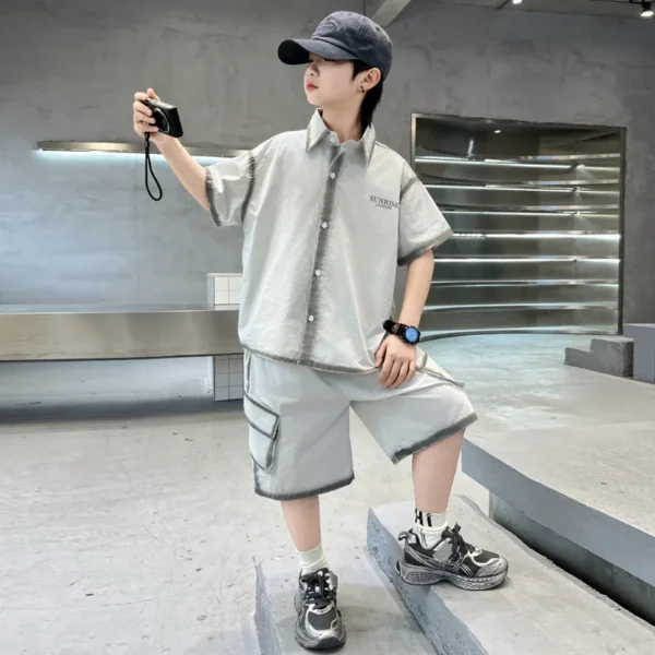 Boy's Summer Dress New Trendy Kids Clothes - Image 4