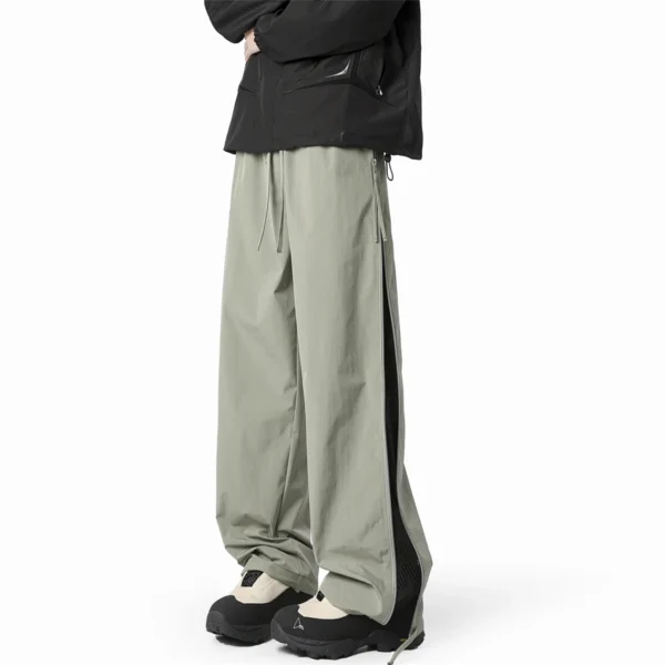 Waterproof Ice Silk Pants Hong Kong Style Cargo Pants - Image 5