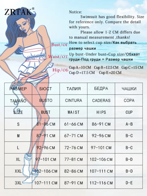 ZRTAK One Piece Swimsuit Women Push Up monokini Bikinis - Image 2
