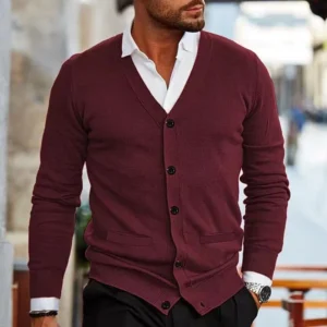 Autumn Cotton Sweater Men Cardigan Long Sleeve