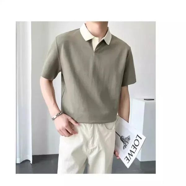 Polo Shirt Men's Short Sleeves  T-shirt Available - Image 2
