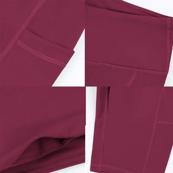 Women Yoga Shorts Female Solid Color Leggings - Image 5