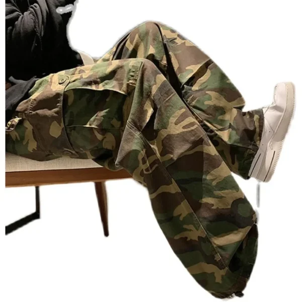 Trendy Vintage Camouflage Cargo Pants Men's - Image 4