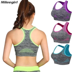 Women Padded Yoga Bra Push Up Gym Running Seamless Workout Fitness Bra