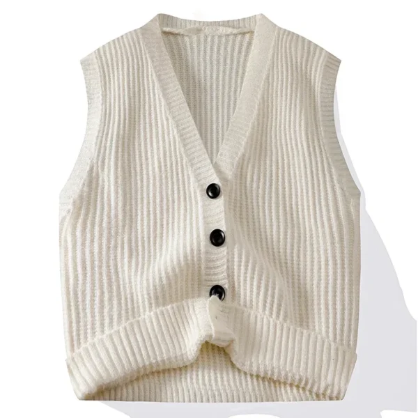 Men's V-neck Knit Sweater Men's  Casual Sweater - Image 6