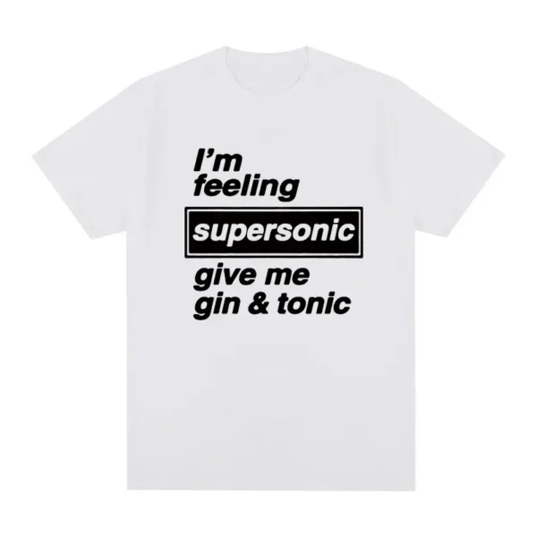 Oasi Band Logo Vintage T-Shirt Rock Feeling Breathable - Image 3