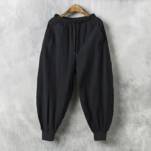 Men's Linen Casual Pants Loose-fit Trendy Bloomers