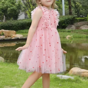 Baby Girl Princess Polka Dot Strap Sequins Dress