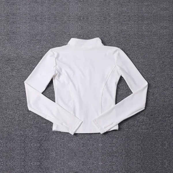 Women Sport Jacket Long Sleeve Shirt Workout Coat - Image 5