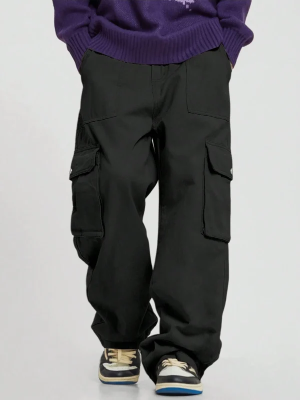 Pocket Men's Straight Leg Cargo Pants - Image 4